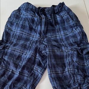 Urban Pipeline Boy’s  Plaid Cargo Shorts